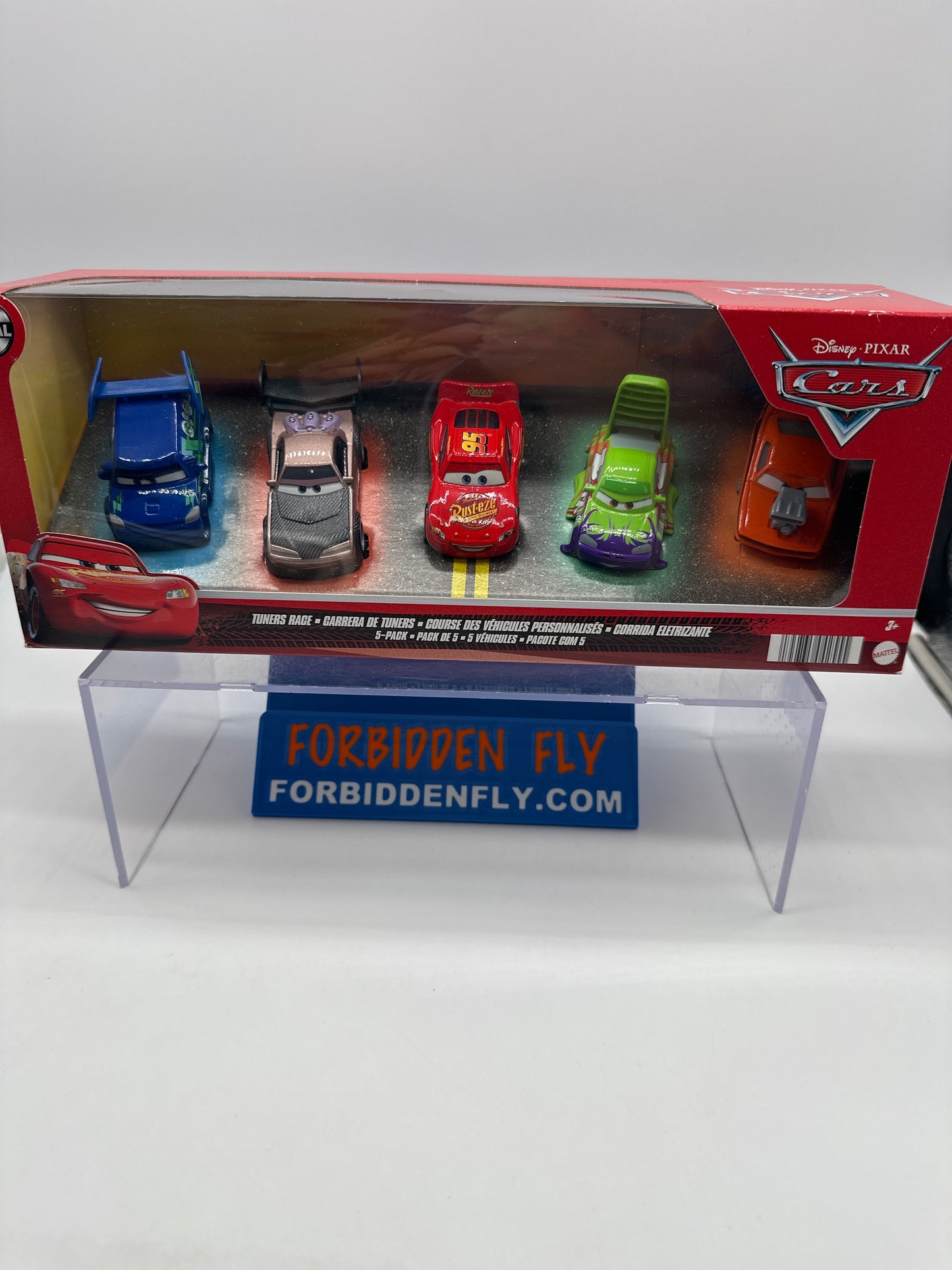 Disney Pixar Cars Movie - Metal Logo - Tuners Race 5 Car Gift Pack Multipack Set