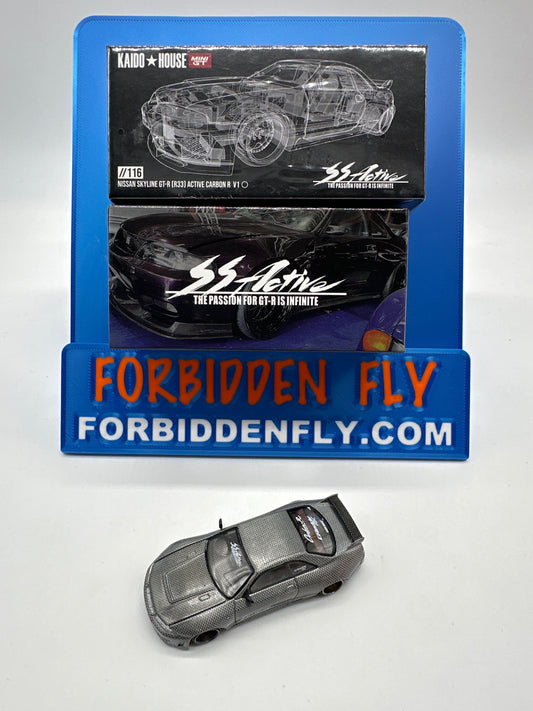 Kaido House (x MiniGT) - Raw Chase Release #116 - Nissan Skyline GT-R (R33) Active Carbon R V1