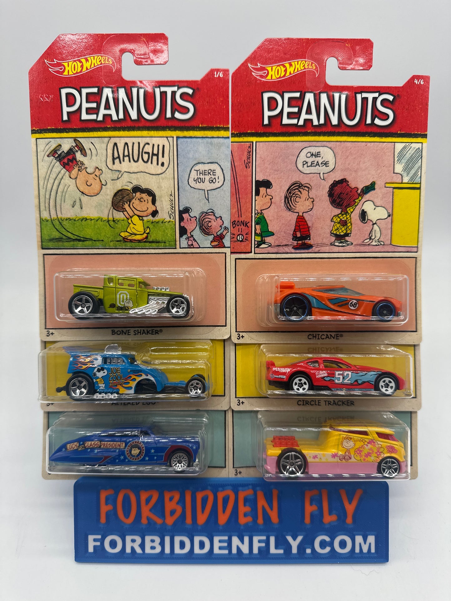 Hot Wheels - 2017 Peanuts Series - Walmart Exclusive Complete Set of 6