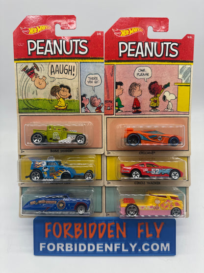 Hot Wheels - 2017 Peanuts Series - Walmart Exclusive Complete Set of 6
