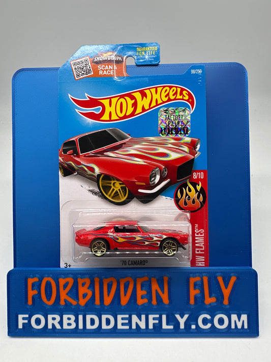 Hot Wheels 2016 Factory Sticker - ‘70 Camaro - Red