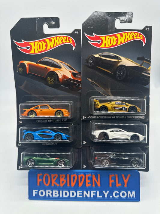 Hot Wheels - 2020 Exotics / Supercars Series - Walmart Exclusive Complete Set of 6
