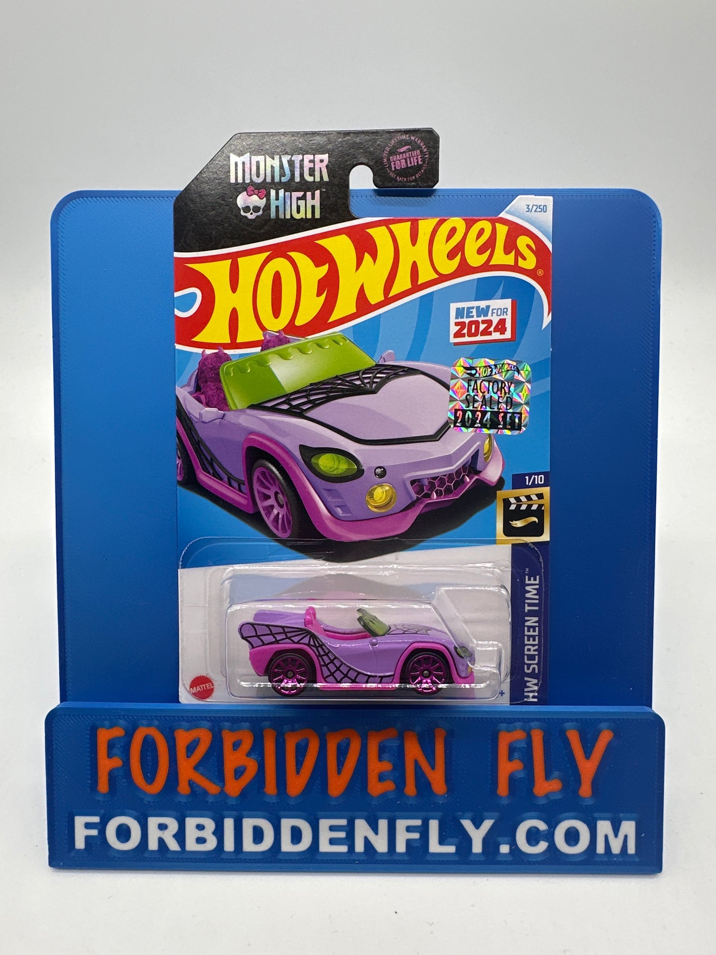 Hot Wheels Mainline - Factory Stickered 2024 - Monster High Ghoul Mobile - Lot Of 2