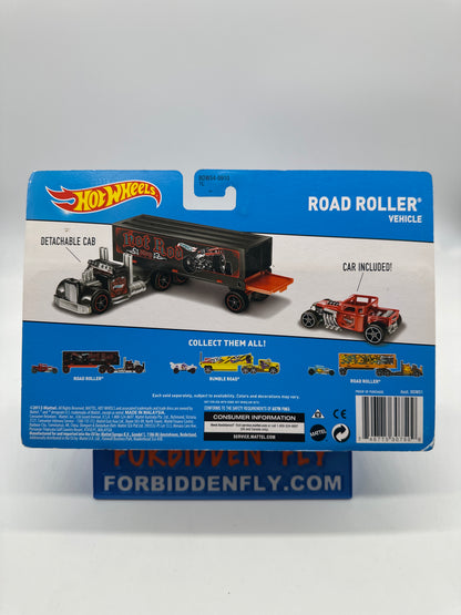 Hot Wheels Super Rigs - 2013 Road Roller w/ Red Bone Shaker