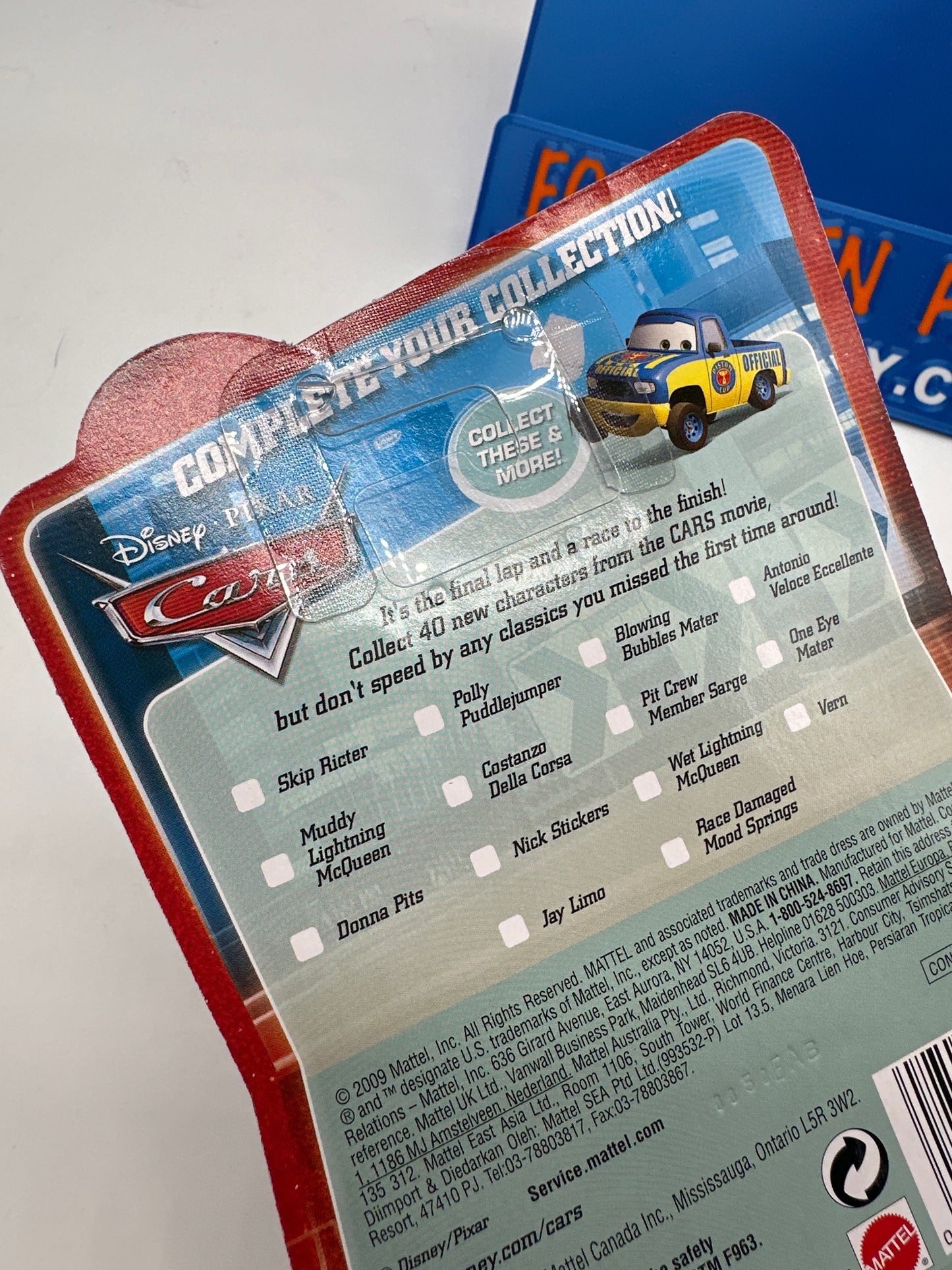Disney Pixar Cars Movie - Final Lap Collection Series - Race Damaged Mood Springs