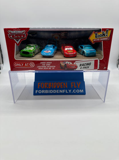 Disney Pixar Cars Movie - Racing Eye Changing (Four) 4 Pack - Chick Hicks, The King, Lightning McQueen And View Zeen #39