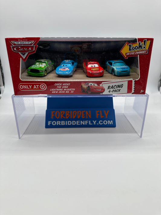 Disney Pixar Cars Movie - Racing Eye Changing (Four) 4 Pack - Chick Hicks, The King, Lightning McQueen And View Zeen #39
