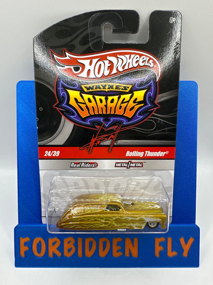 Hot Wheels Premium - Wayne’s Garage Series #24/39 - Gold Rolling Thunder