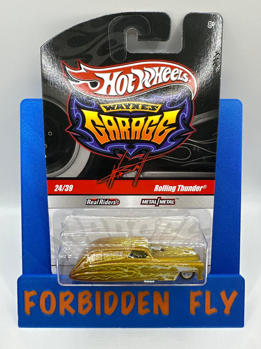 Hot Wheels Premium - Wayne’s Garage Series #24/39 - Gold Rolling Thunder