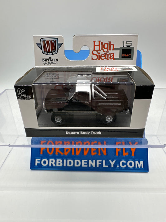 M2 Machines Acrylic Boxed Car - R62 - Black 1976 GMC High Sierra 15 4x4 Square Body Truck