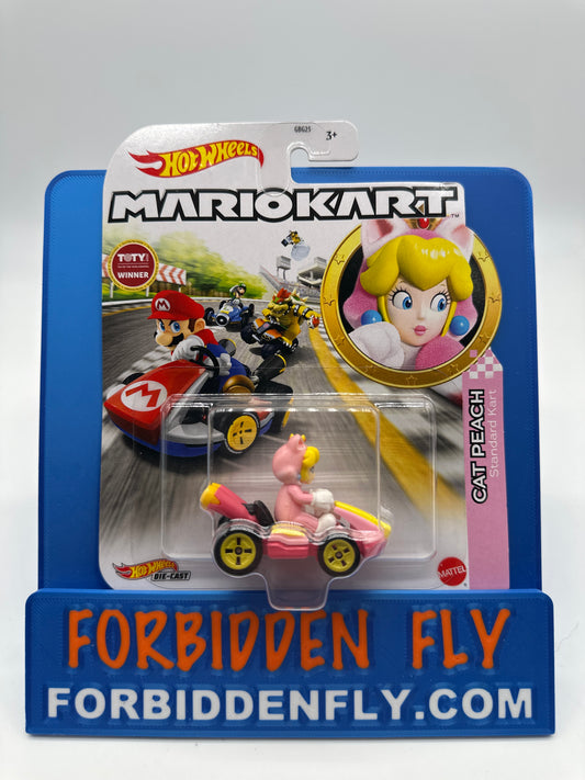 Hot Wheels Mario Kart - Character Kart - Cat Peach and Standard Kart