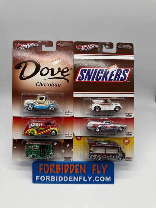 Hot Wheels Premium - Pop Culture 2013 - M&M Mars Series - Set of 6