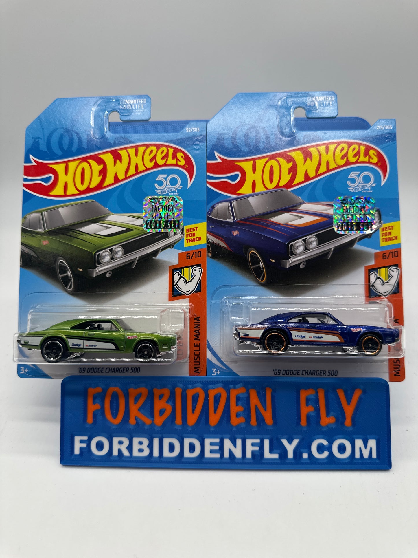 Hot Wheels Mainline - Factory Stickered 2018 - ‘69 Dodge Charger 500 - Lot Of 2