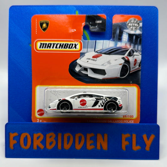 Matchbox - 2023 Mainline - Short Card - #69/100 - Lamborghini Gallardo Police Car - White