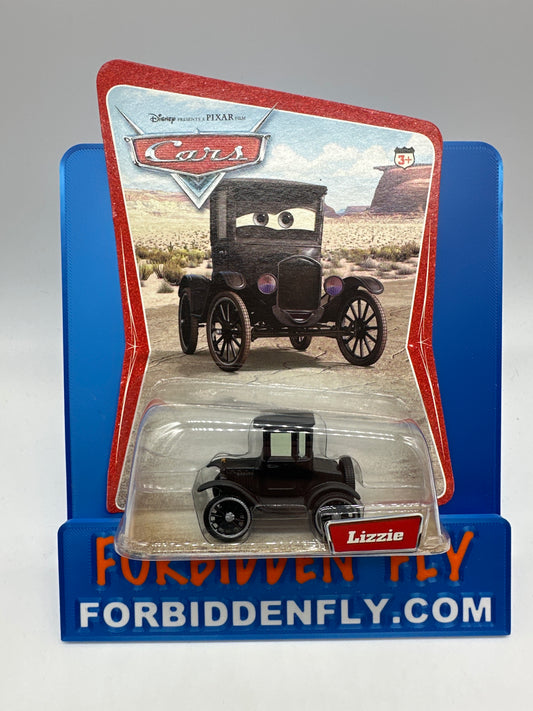 Disney Pixar Cars Movie - 2005 Desert Series - Original Release Lizzie (w/ Ford Logo)