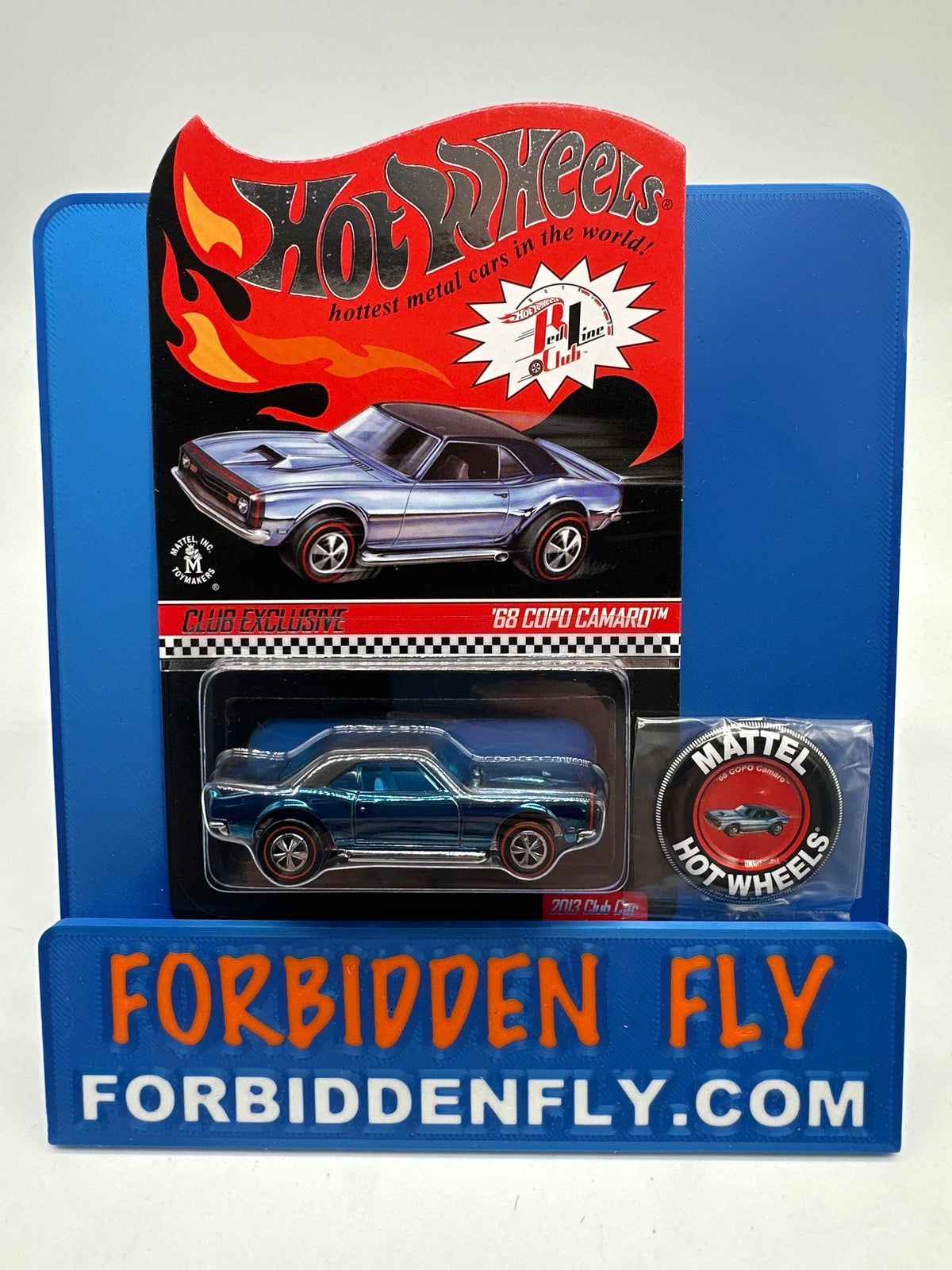 Hot Wheels RLC Red Line Club - 2013 Release - Blue ‘68 Copo Camaro Club Car