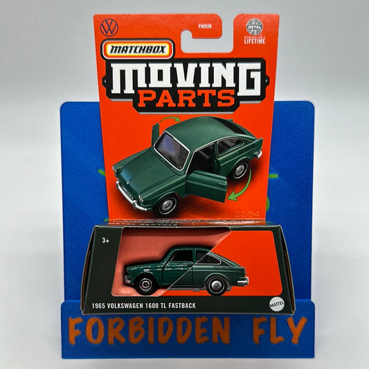 Matchbox Moving Parts Series - Green 1965 Volkswagen 1600 TL Fastback