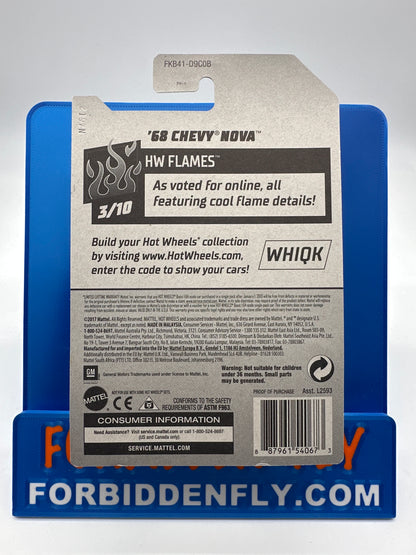 Hot Wheels 2018 Super Treasure Hunt - Factory Stickered - ‘68 Chevy Nova