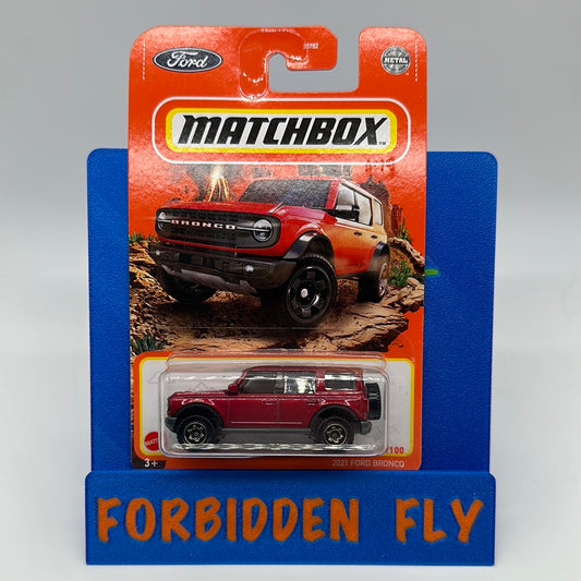 Matchbox - 2022 Mainline #21/100 - 2021 Ford Bronco - Red