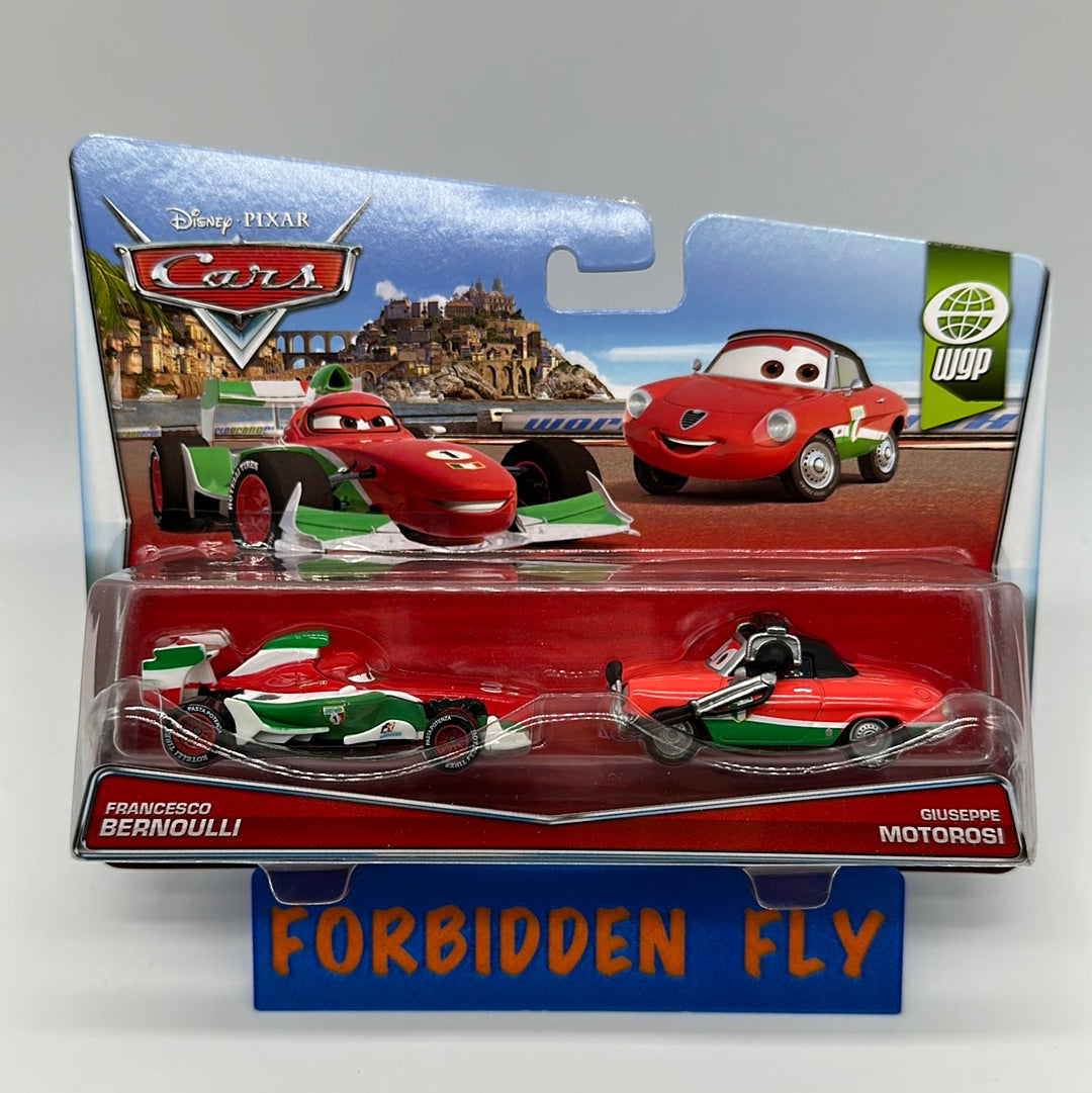 Disney Pixar Cars Movie - WGP Two Pack - Francesco Bernouli & Giuseppe Motorosi