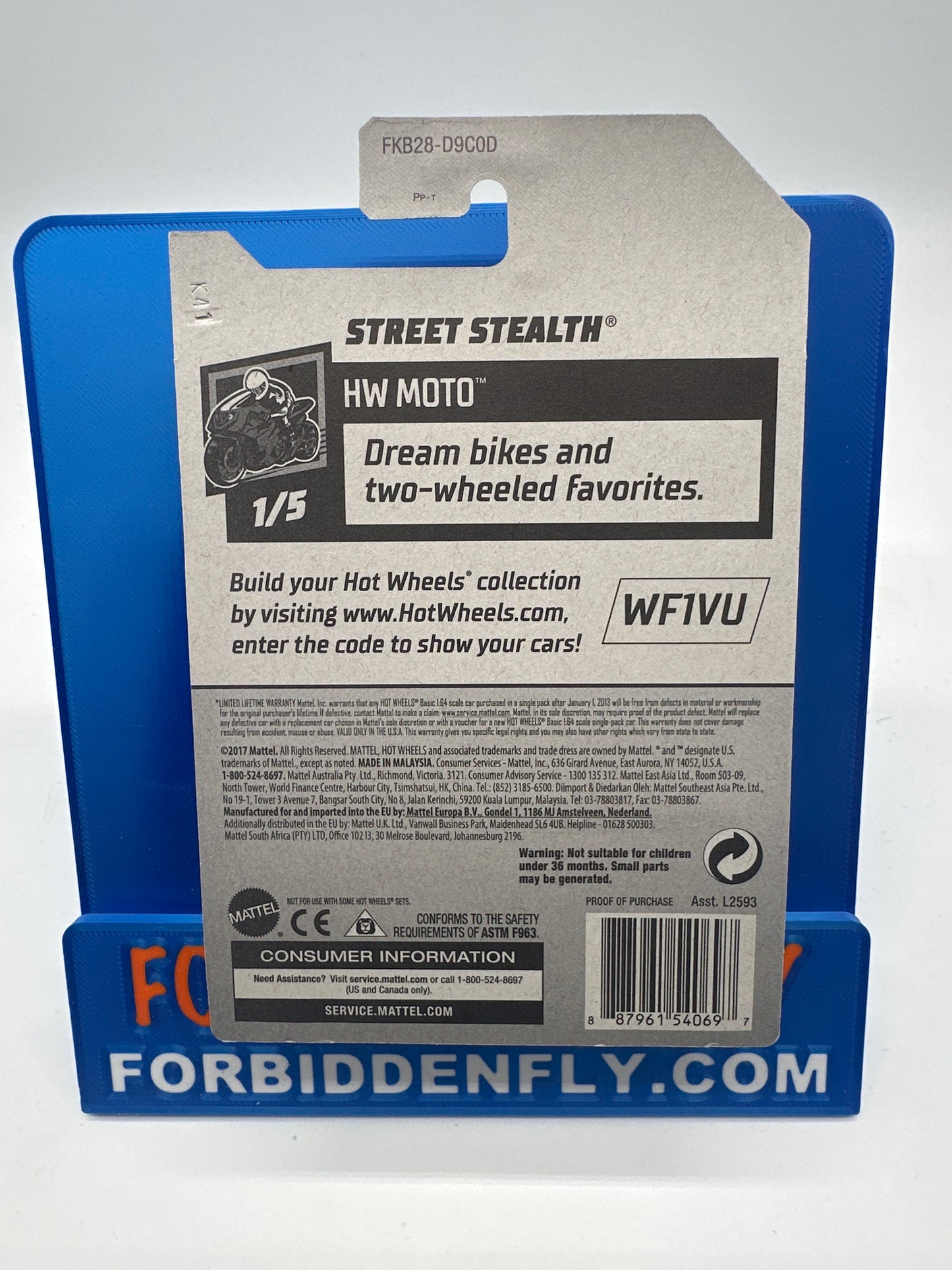 Hot Wheels Regular Treasure Hunt - Factory Stickered 2018 D Case - Street Stealth