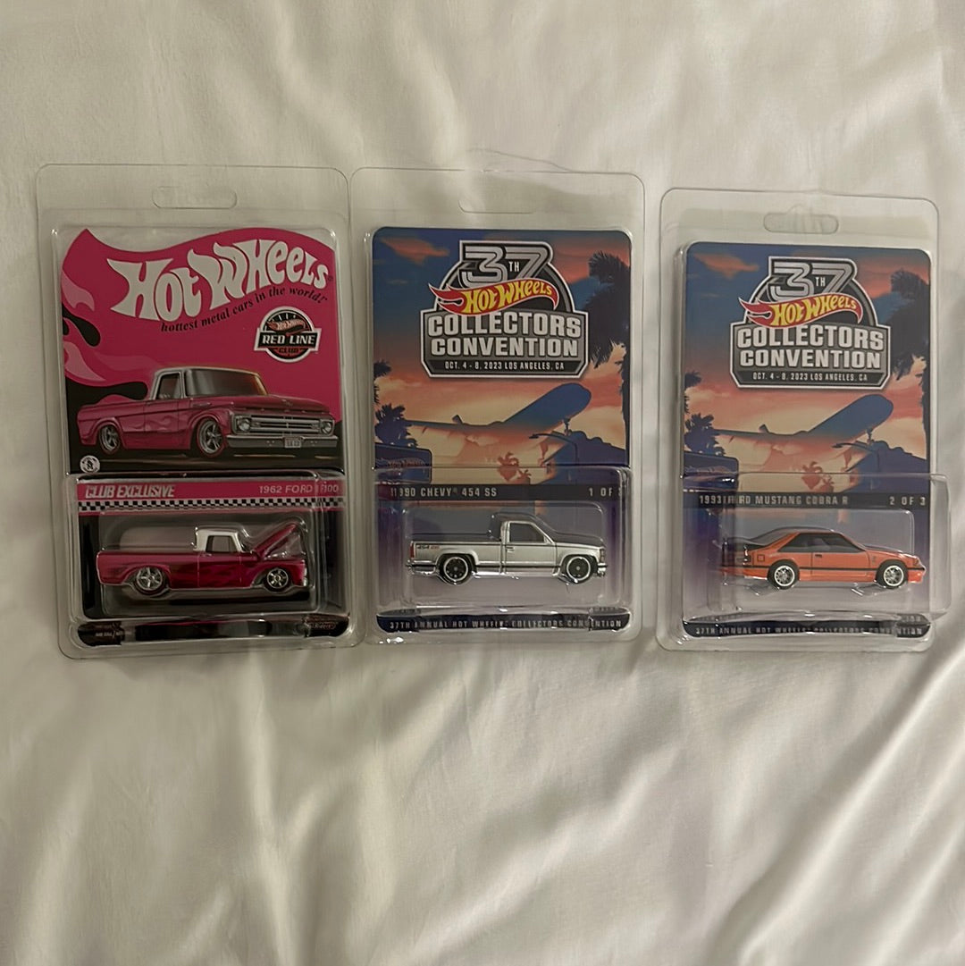 Hot Wheels 37th Annual Collector’s Convention - 2023 Los Angeles, California Souvenir Car - Set of 3