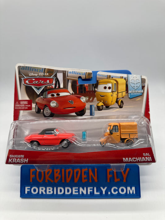 Disney Pixar Cars Movie - Allinol Blowout Series Two 2 Pack - Shawn Krash & Sal Machiani