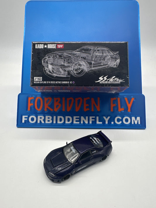Kaido House (x MiniGT) - Regular #163 - Nissan Skyline GT-R (R33) Active Carbon R V2 - Purple