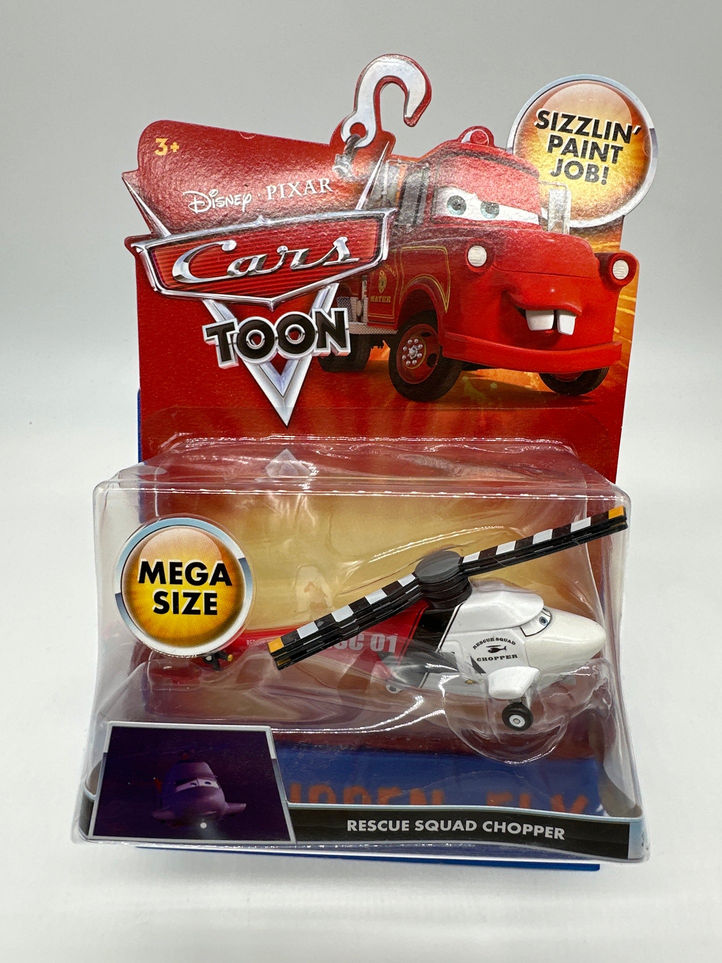 Disney Pixar Cars Movie - Cars Toon Series Mega (Deluxe) Size - Rescue Squad Chopper