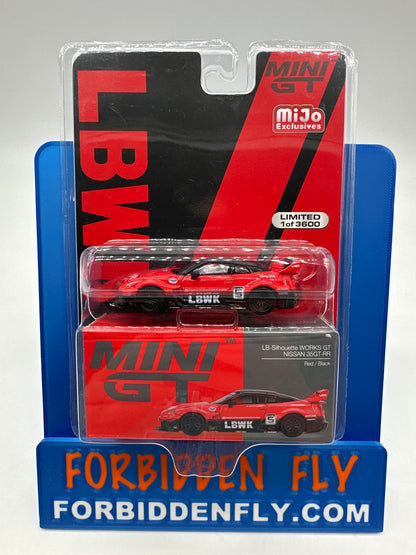 Mini GT Regular Release #324 - Red & Black LB-Silhouette WORKS GT Nissan 35GT-RR