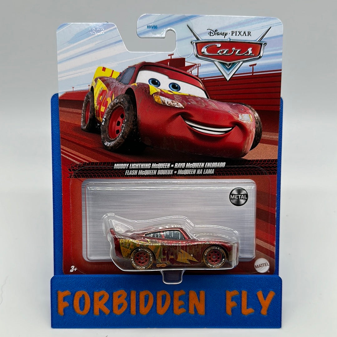 Disney Pixar Cars - Muddy Lightning McQueen