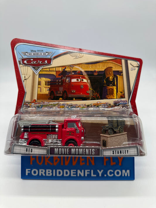 Disney Pixar Cars Movie - Two Pack - Movie Moments Series - Red & Stanley