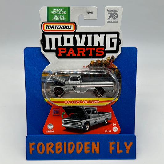 Matchbox 70 Years Moving Parts Series -  #28/54 - 1964 Chevy C10 Pickup - Silver
