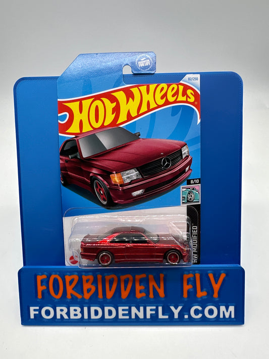Hot Wheels 2024 D Case Super Treasure Hunt - ‘89 Mercedes-Benz 560 SEC AMG - Maroon