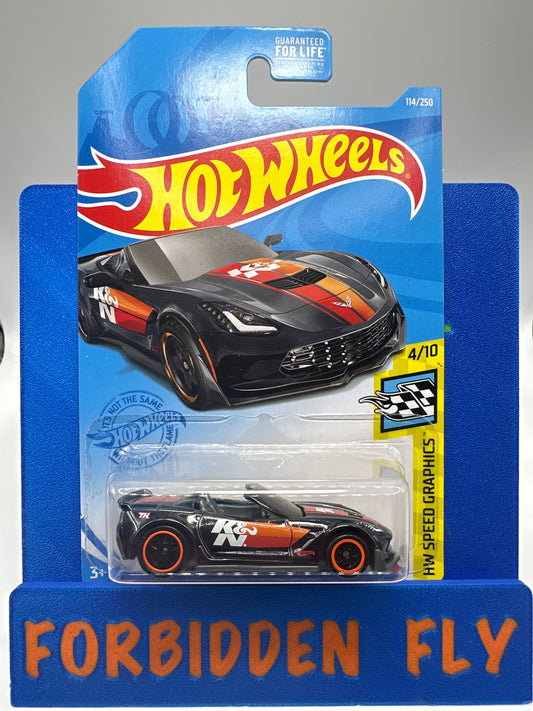 Hot Wheels 2021 Super Treasure Hunt - K&N Corvette C7 Z06 Convertible
