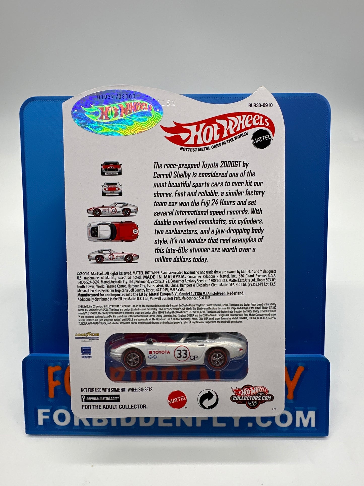 Hot Wheels 2014 RLC Red Line Club - Shelby Toyota 2000GT