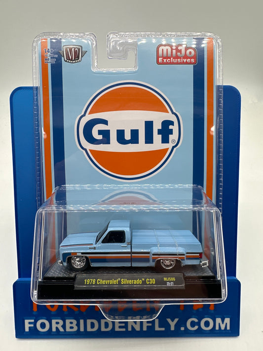 M2 Machines Acrylic - MiJo Exclusive MJS86 - Gulf 1978 Chevrolet Silverado C30