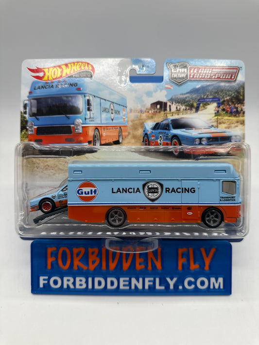 Hot Wheels Car Culture Team Transport - #26 - Gulf Gas Lancia Rally 037 & Euro Hauler