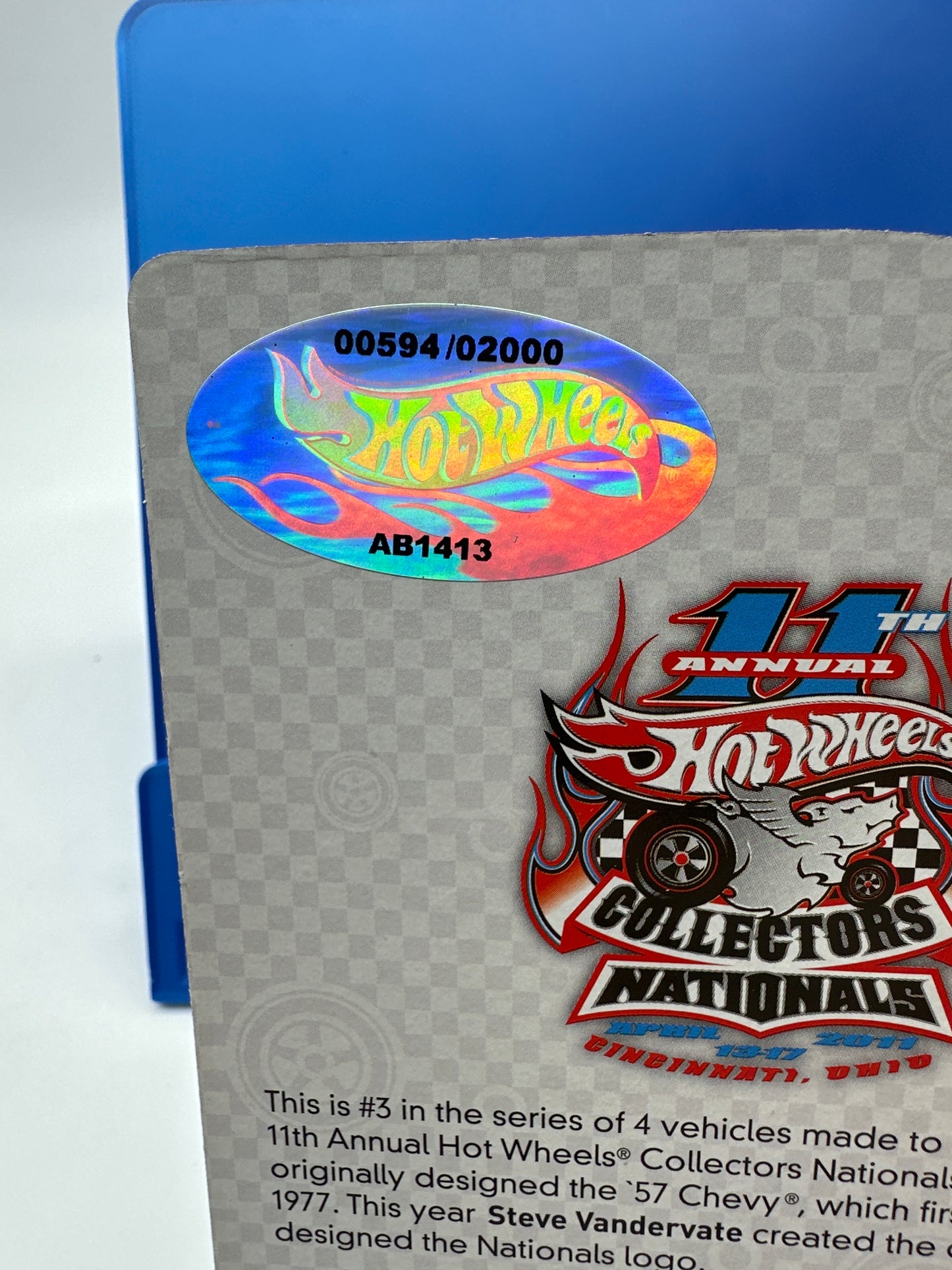 Hot Wheels 11th Annual Collector’s Nationals Convention - 2011 Cincinnati, OH - ‘57 Chevy (#3 of 4 Souvenir)