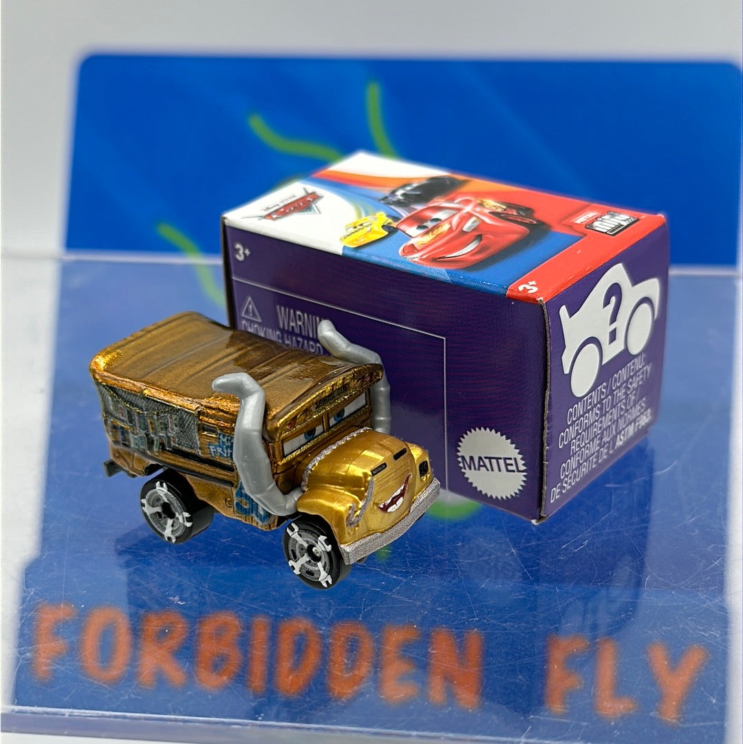 Disney Pixar Cars Movie Metal Mini Racers - 2020 Series 5 #59 - Metallic Miss Fritter (unopened)