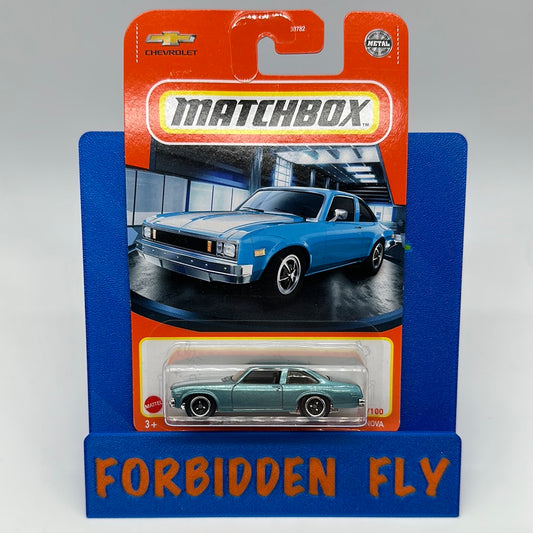 Matchbox - 2021 Mainline #22/100 - 1979 Chevy Nova - Blue