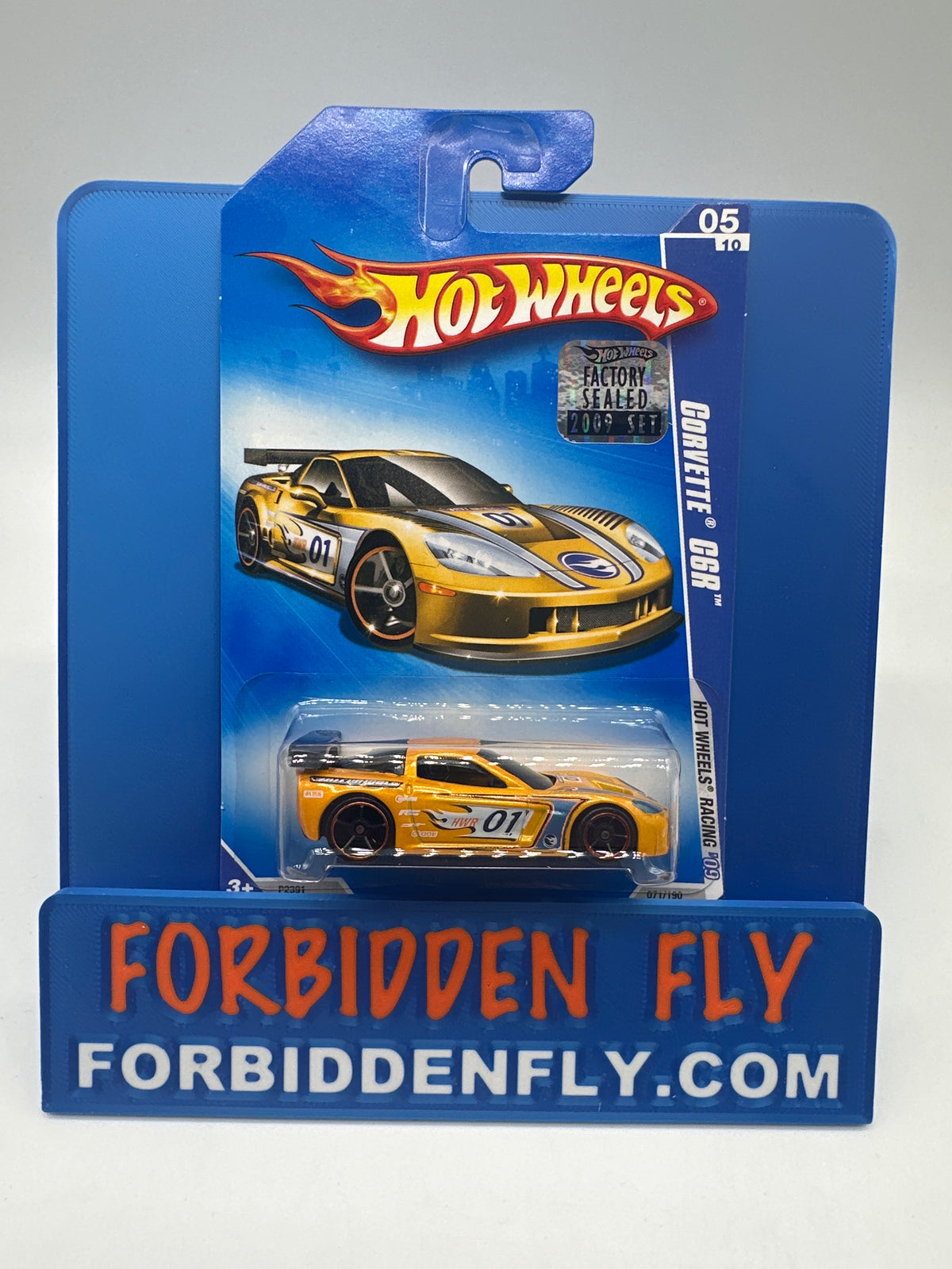 Hot Wheels Mainline - 2009 Factory Stickered - Hot Wheels Racing Series - Corvette C6R - Lot Of 2