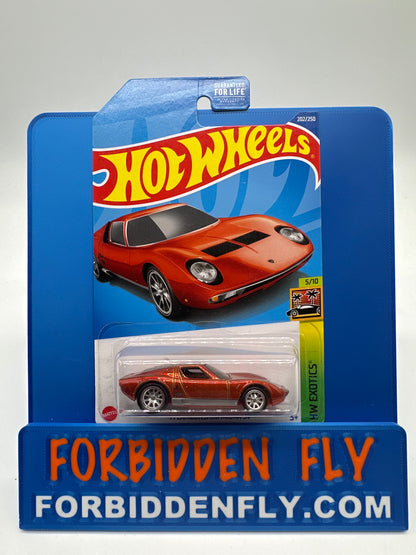 Hot Wheels Super Treasure Hunt - 2022 L Case - ‘71 Lamborghini Miura SV