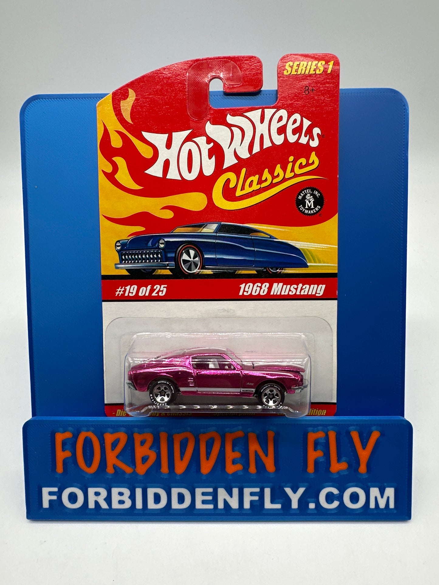 Hot Wheels Classics - Series 1 #19 of 25 - 1968 Mustang - Pink