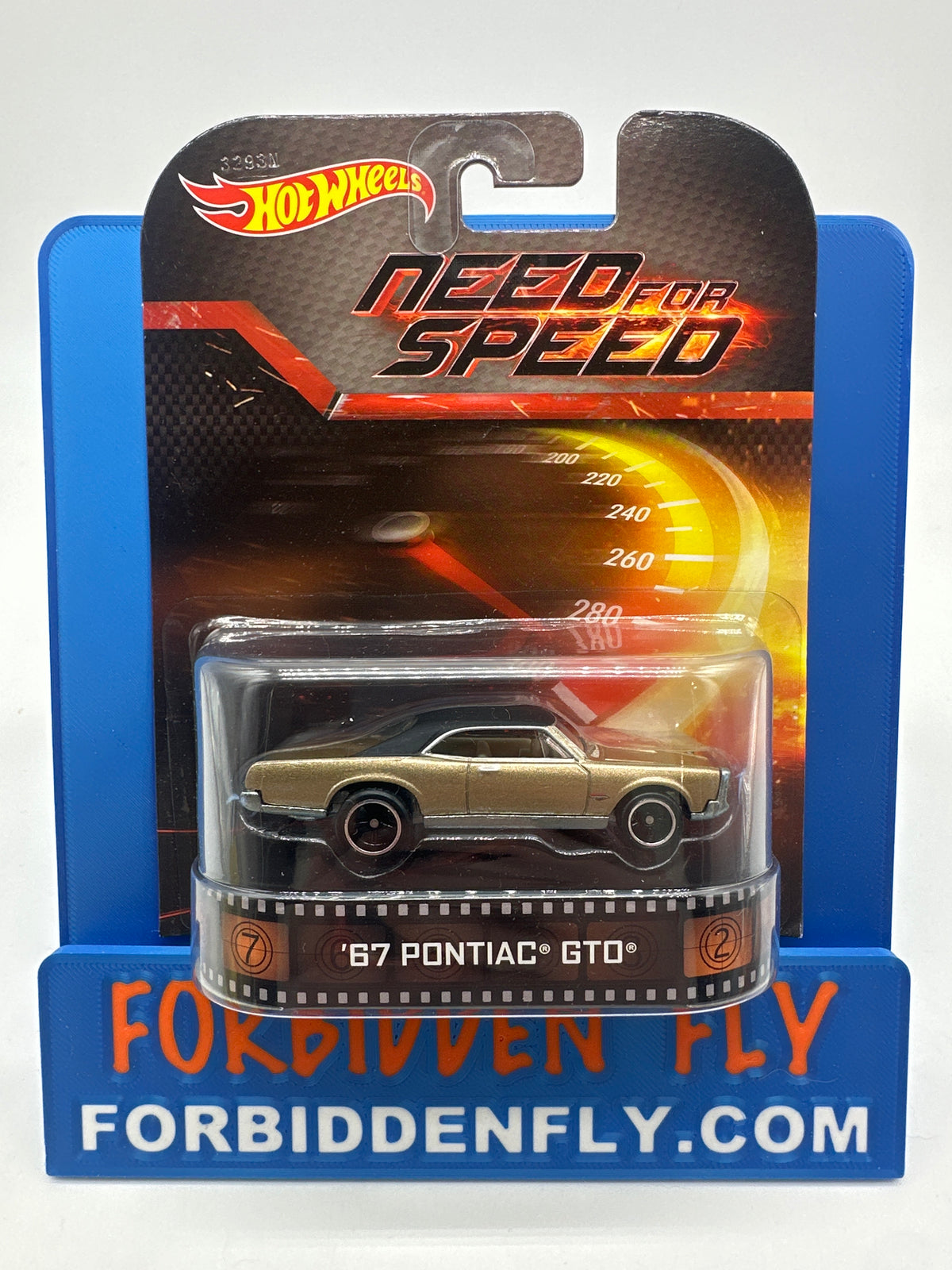 Hot Wheels 2014 Retro Entertainment Premium Single - Need for Speed - ‘67 Pontiac GTO (Movie Reel Packaging)