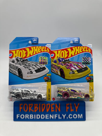 Hot Wheels Mainline - Factory Stickered 2024 - Mustang Funny Car - Lot Of 2
