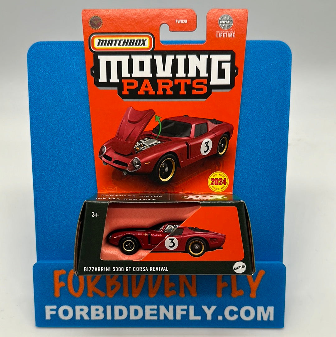 Matchbox Moving Parts Series 2024 - Bizzarrini 5300 GT Corsa Revival - Red