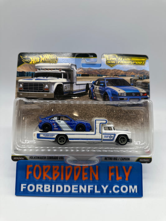 Hot Wheels Car Culture Team Transport - #94 - Volkswagen Corrado VR6 & Retro Rig