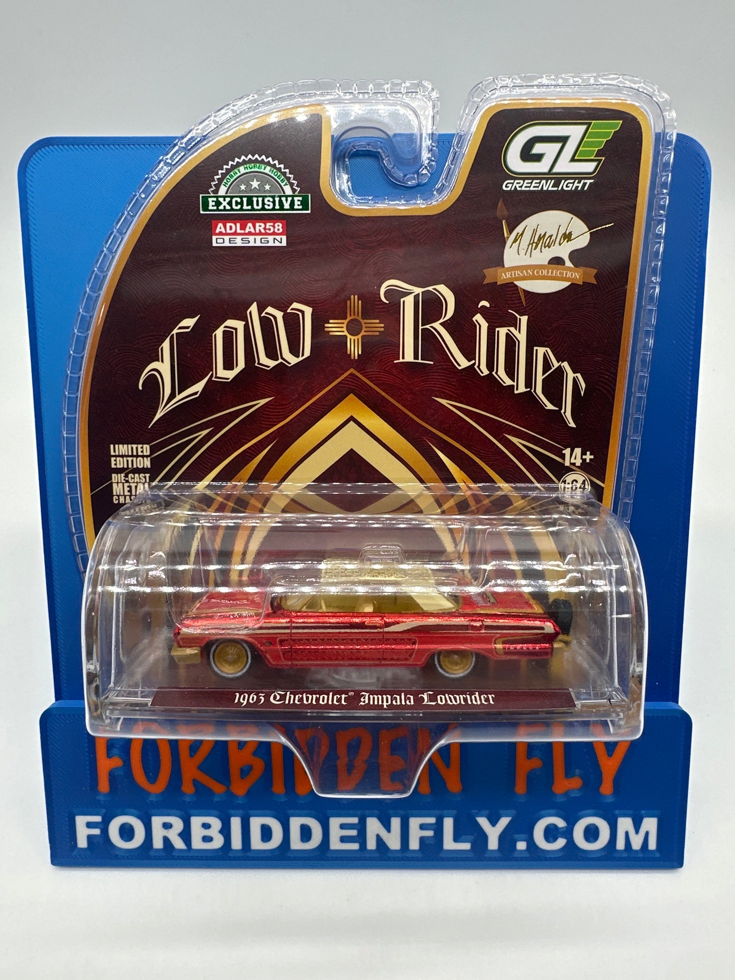 GreenLight - 2026 Hobby Exclusive Artisan Collection Lowrider - #2020001 - Michael Heralda Adlar58 Design 1963 Chevrolet Impala Lowrider - Chase Edition