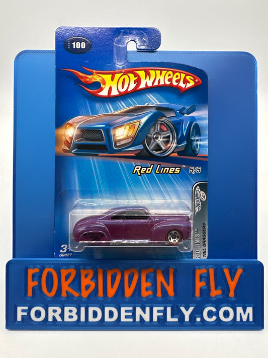 Hot Wheels 2005 Red Lines Series - Tail Dragger - Purple